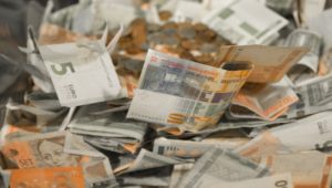 loan cash scattered